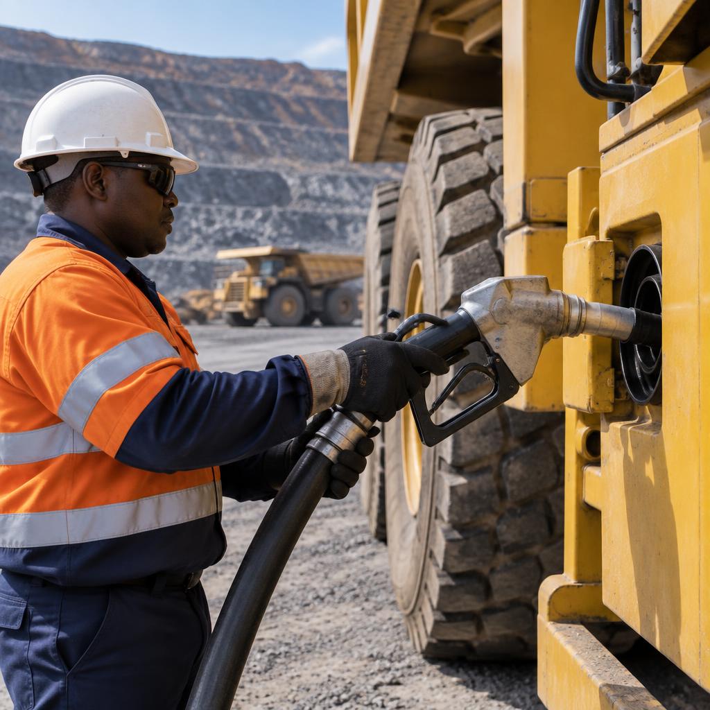 Bulk diesel refuelling at a mining operation